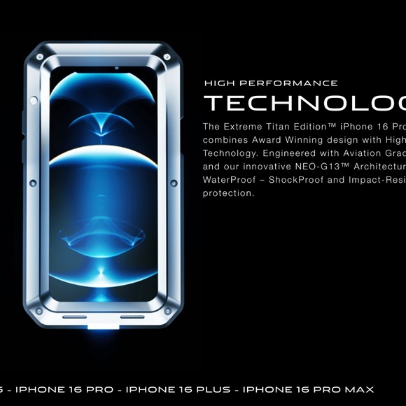 NEW BLACK SUPER HI-QUALITY EXTREME LIMITED EDITION I PHONE 16 PRO MAX COVER - Picture 4 of 16